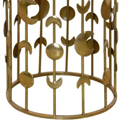 Spiegel Beistelltisch auf Säulengestell mit Monden - Teameus