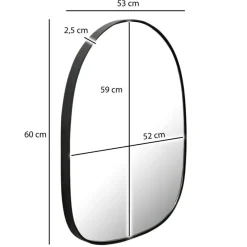 Spiegel in organischer Form - Vuturava