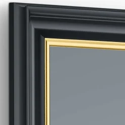 Spiegel in Schwarz & Gold - Aluna