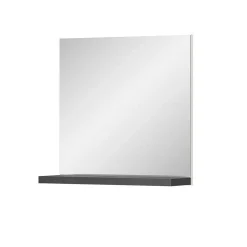 Spiegel mit Ablage in Dunkelgrau - Suad