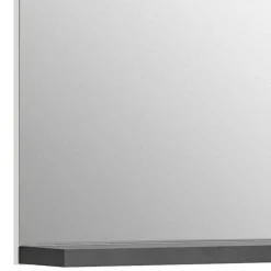 Spiegel mit Ablage in Dunkelgrau - Suad