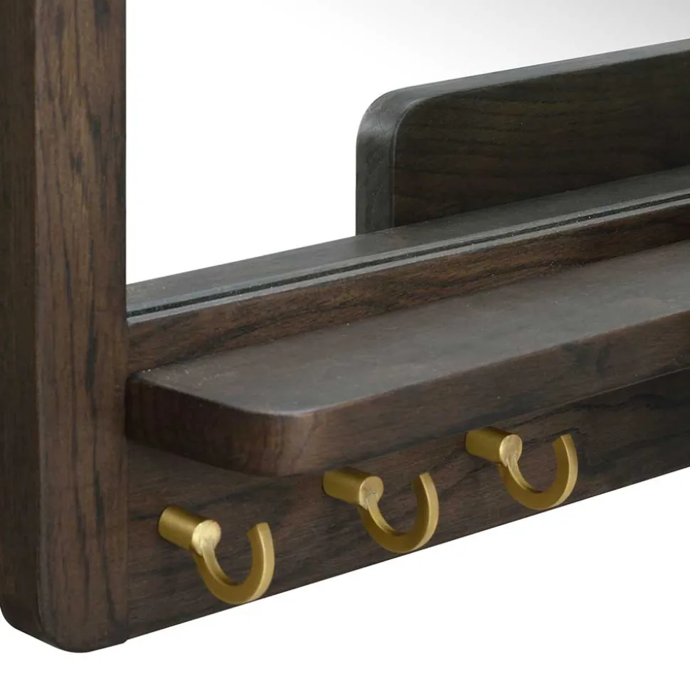 Spiegel mit Briefablage & Schlüsselhaken - Cora