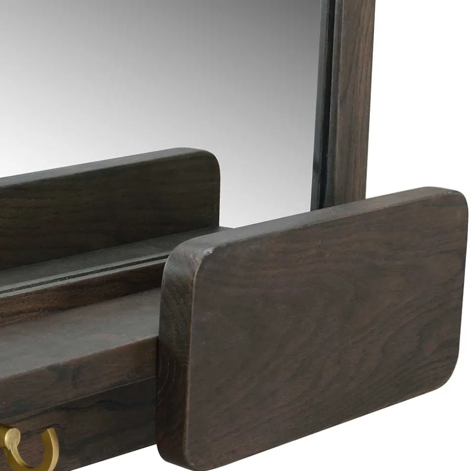 Spiegel mit Briefablage & Schlüsselhaken - Cora