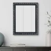 Spiegel mit Holzrahmen in Schwarz Silber - Aphrano