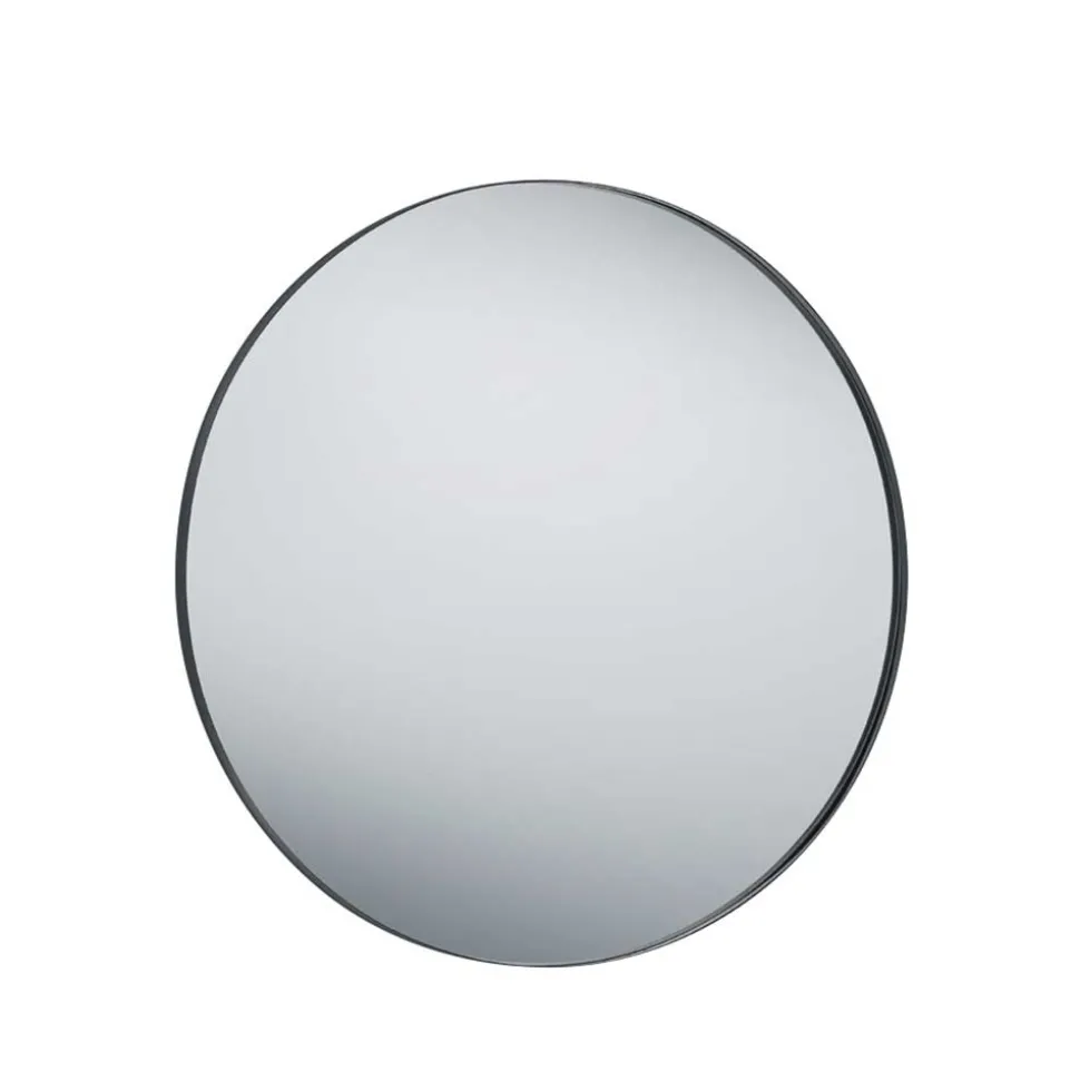 Spiegel mit Metallrahmen in Schwarz - 80x80x2 - Vromantico