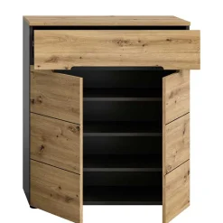 Spiegel und Schuhkommode Set - Norja (zweiteilig)