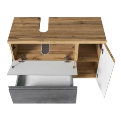 Spiegelschrank 4-türig & Unterbeckenschrank - Mia (zweiteilig)