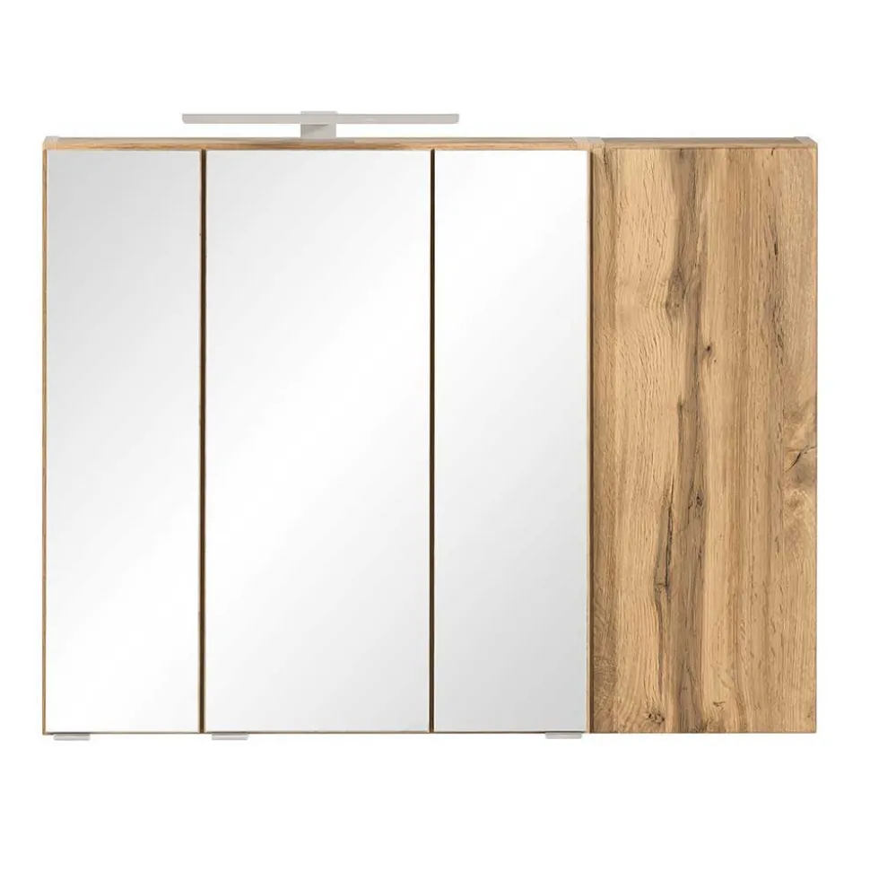 Spiegelschrank 4-türig & Unterbeckenschrank - Mia (zweiteilig)