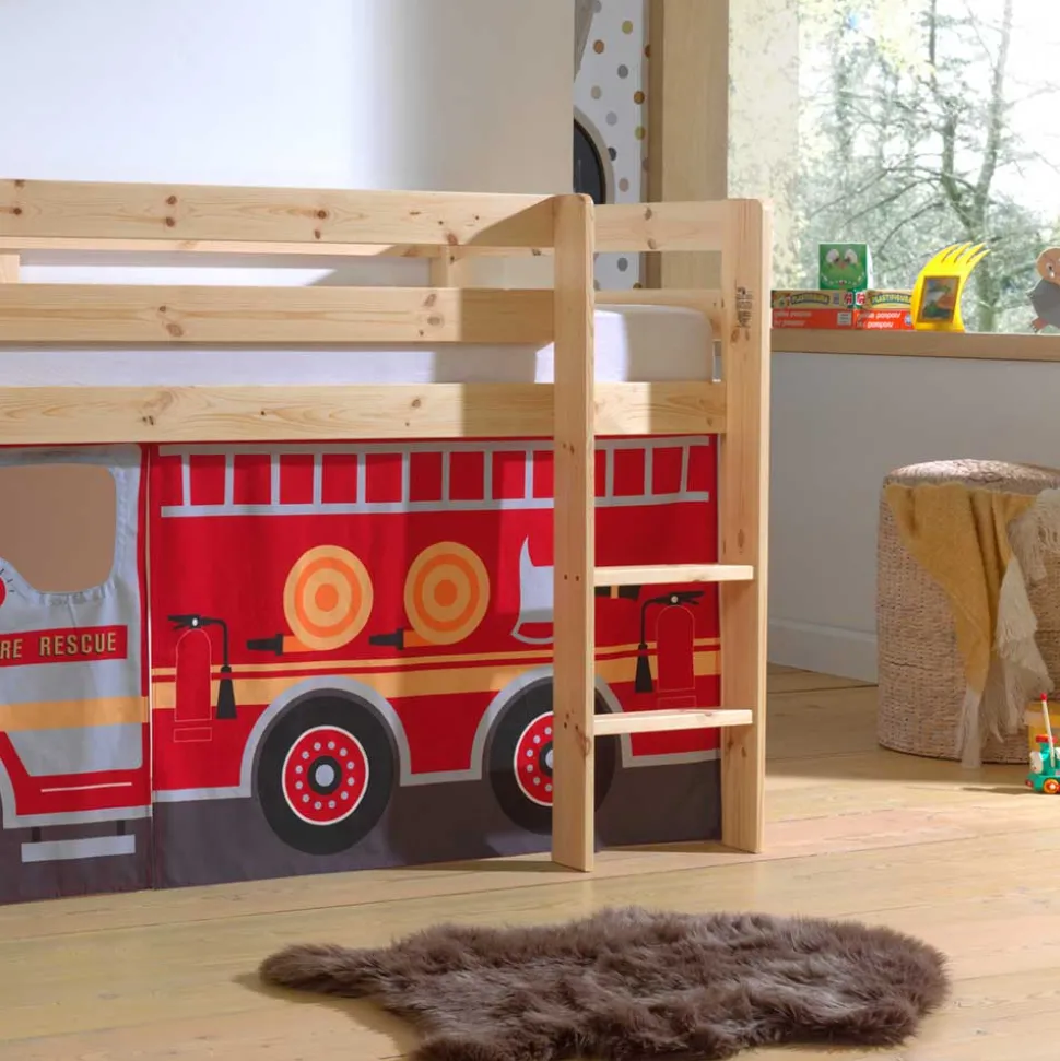 Spielbett Hochbett Feuerwehr für Kinder - Vienna