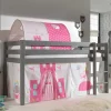 Spielbett Hochbett Prinzessin in Grau - Richy
