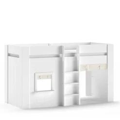 Spielbett mit Hütte 120 cm hoch - Aramo