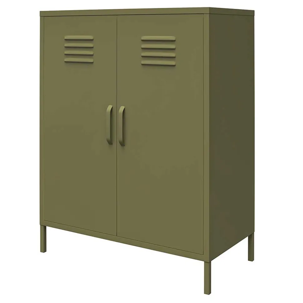 Spind Design Highboard in Oliv Grün - Austral
