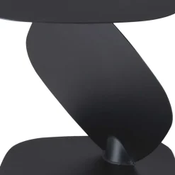 Stahl Beistelltisch in Schwarz pulverbeschichtet - Acapella