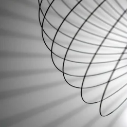 Stahl Draht Hängeleuchte in Schwarz - Eradesca