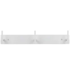 Stahl 3er Hakenleiste in Weiß - Kingston