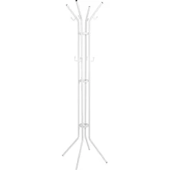 Stahl Garderobenständer in Weiß - Enzigo