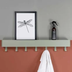 Stahl Hängegarderobe in Graugrün - Ruamantico