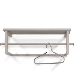 Stahl Hängegarderobe in Taupe - Helias