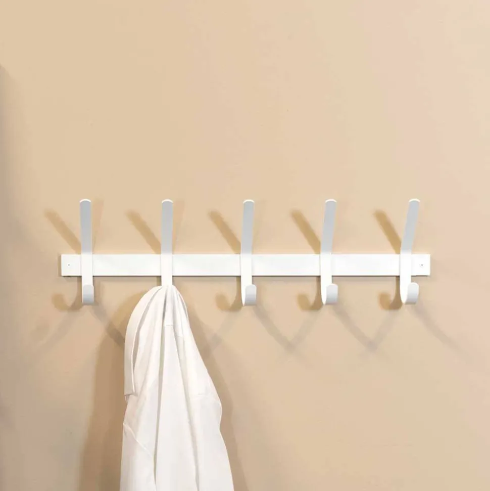 Stahl Hängegarderobe in Weiß - Adagios