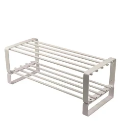 Stahl Schuhregal in Weiß - Torosma