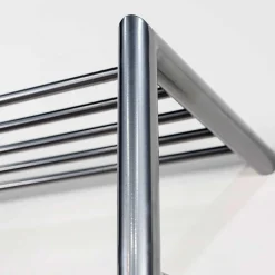 Stahl Wandgarderobe mit Stange & Ablage - Skyline