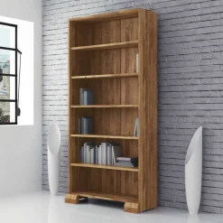 Standregal Vaskov aus Wildeiche Massivholz