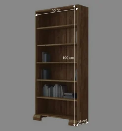 Standregal Vaskov aus Wildeiche Massivholz