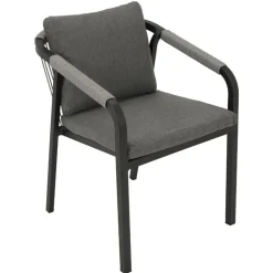 Stapelbare Gartensessel mit Polstern - Sempragos (4er Set)