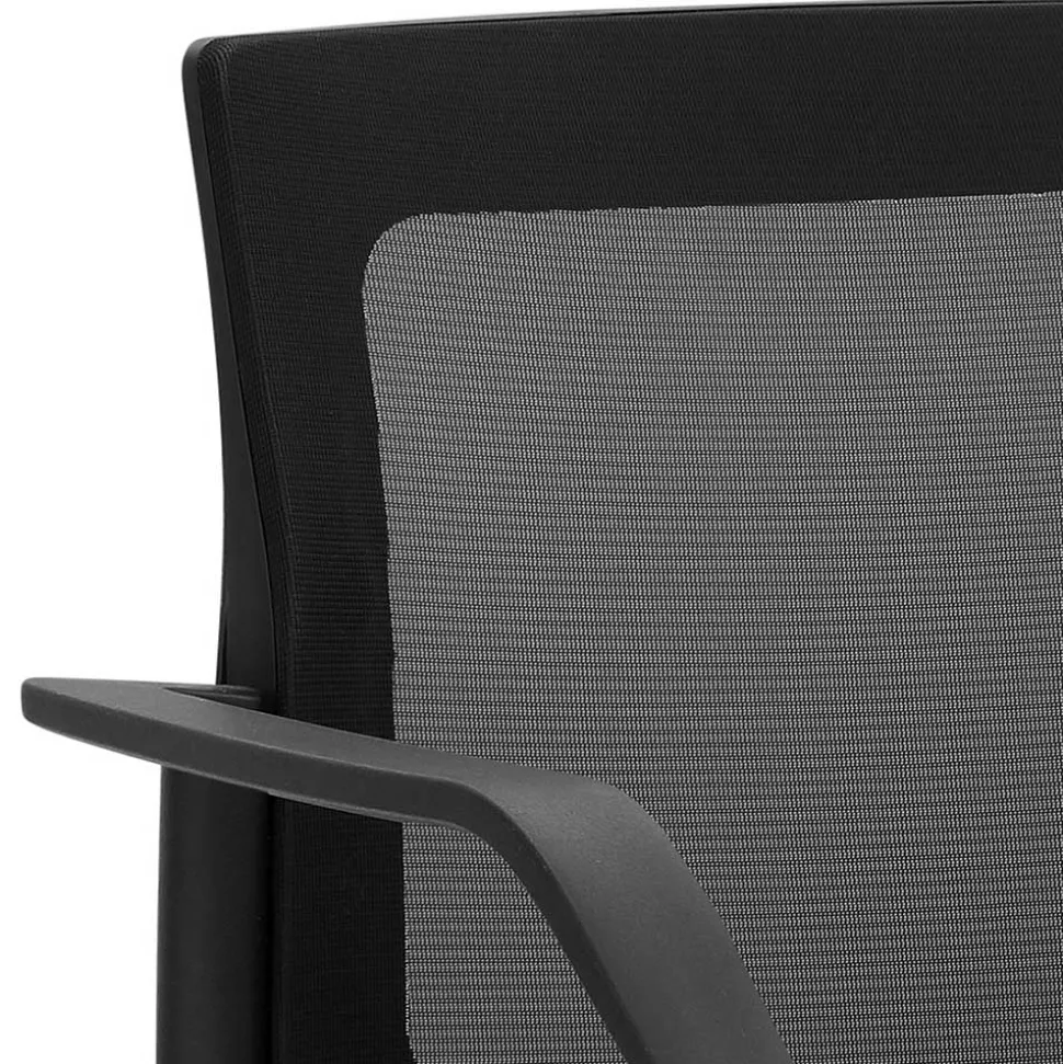 Stapelbarer Armlehnenstuhl in Schwarz & Dunkelblau - Calicantas