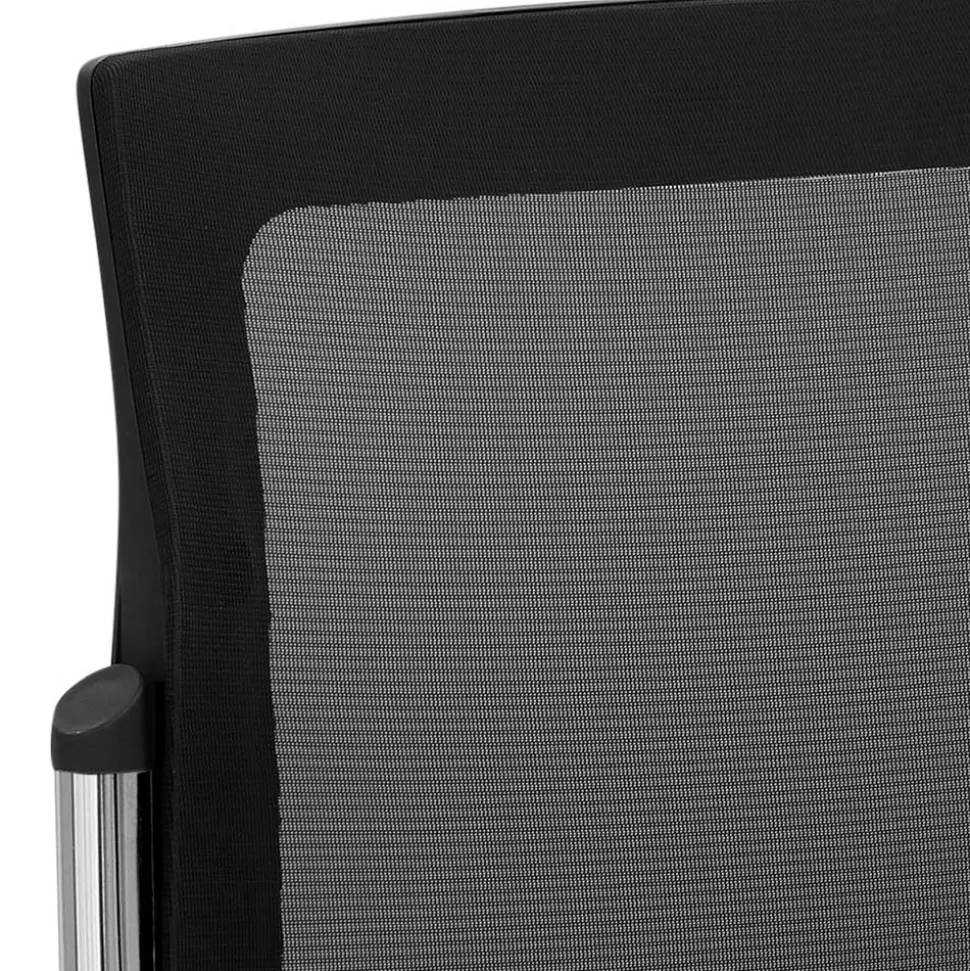 Stapelbarer Freischwinger Stuhl in Schwarz - Campane