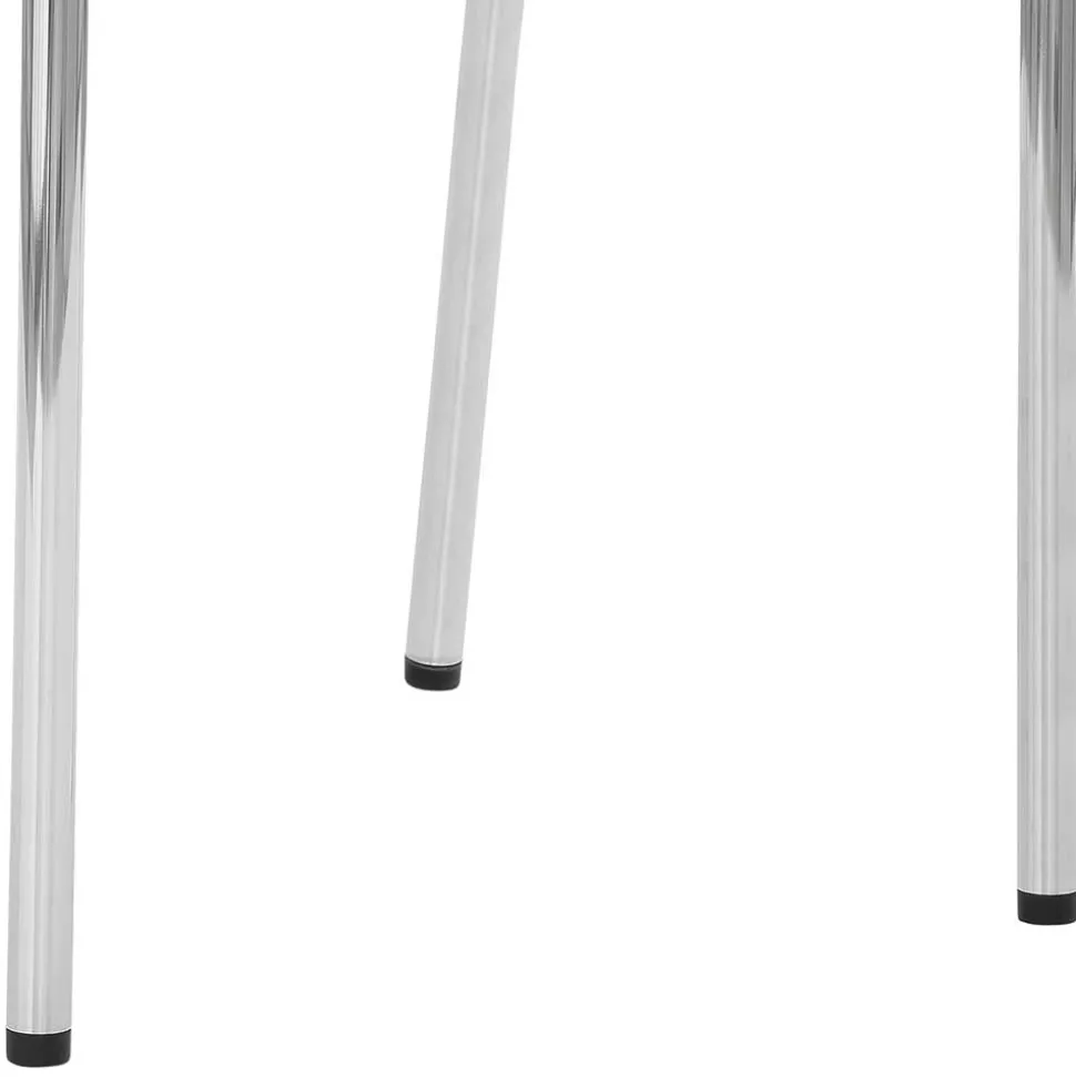 Stapelstuhl in Schwarz & Rot & Chrom - Oona