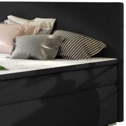 Stauraum Polsterbett in Schwarzbraun - Bevania