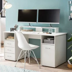 Stauraum Schreibtisch mit Bildschirmaufsatz - Fegura