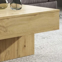 Stauraum Sofatisch in Wildeiche & Creme - Tara