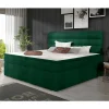 Stauraumbett in Dunkelgrün Veloursbezug - Waruna