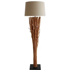 Stehlampe mit Fuß aus Treibholz Ästen - Duffy