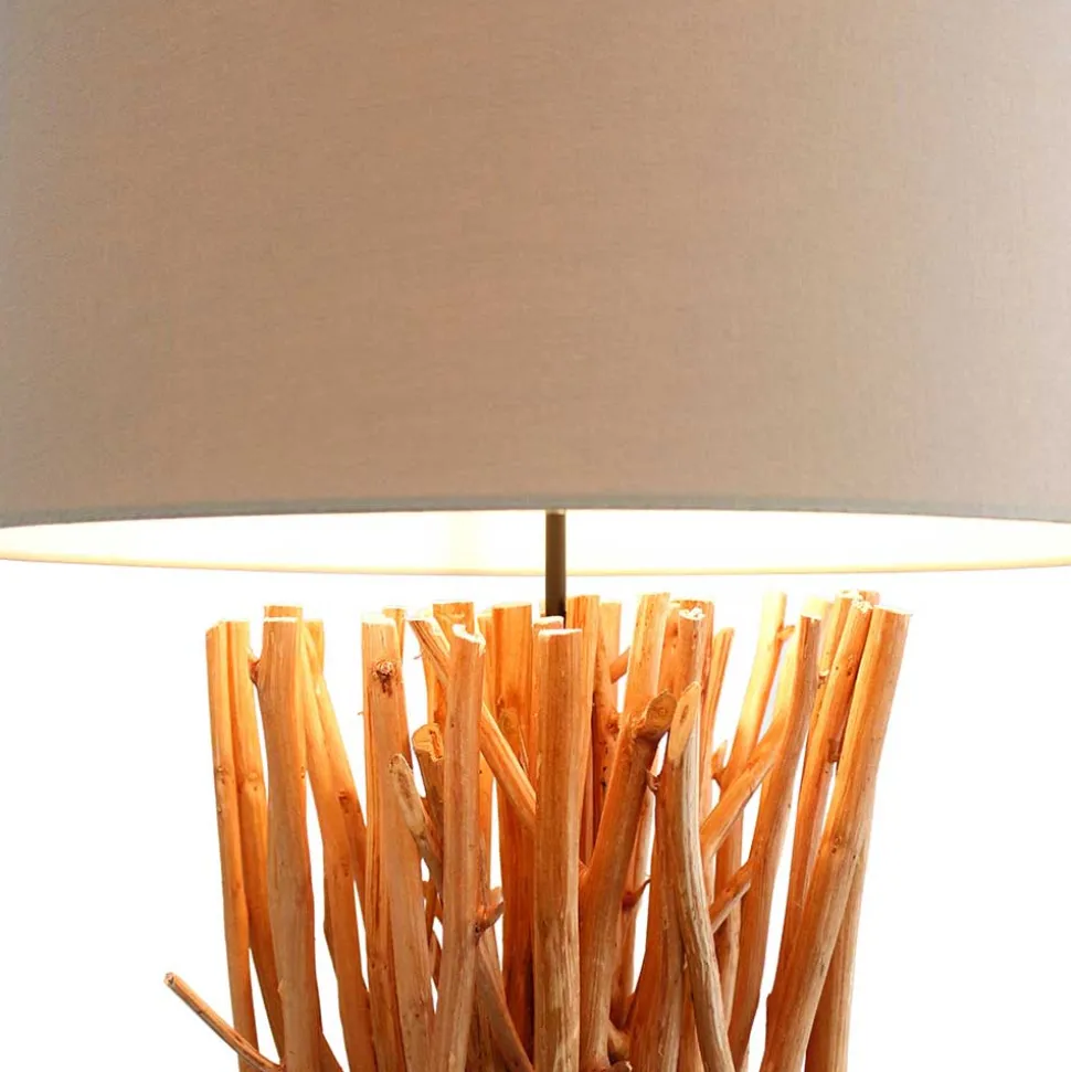Stehlampe mit Fuß aus Treibholz Ästen - Duffy