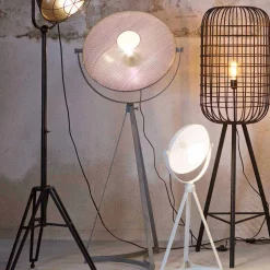 Stehlampe Varagosta in Grau