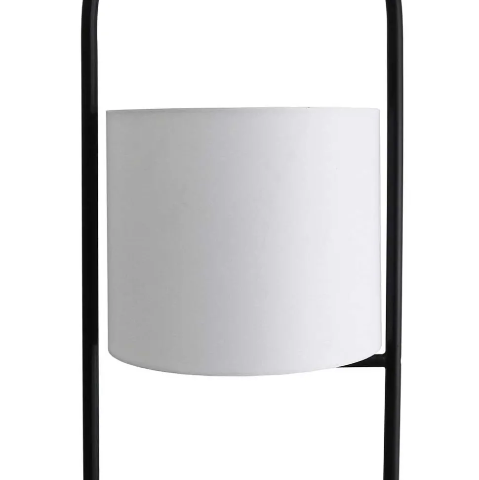 Stehleuchte mit Stoffschirm Creme - Abrahams