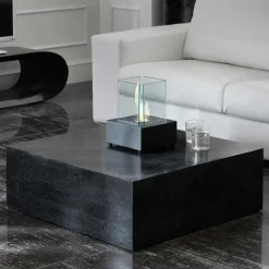 Stein Couchtisch Luvega in Schwarz