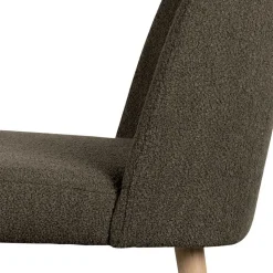 Stühle aus braunem Boucle Stoff - Convilla (2er Set)