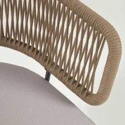 Stühle aus Kordelgeflecht Beige - Wanisha (4er Set)