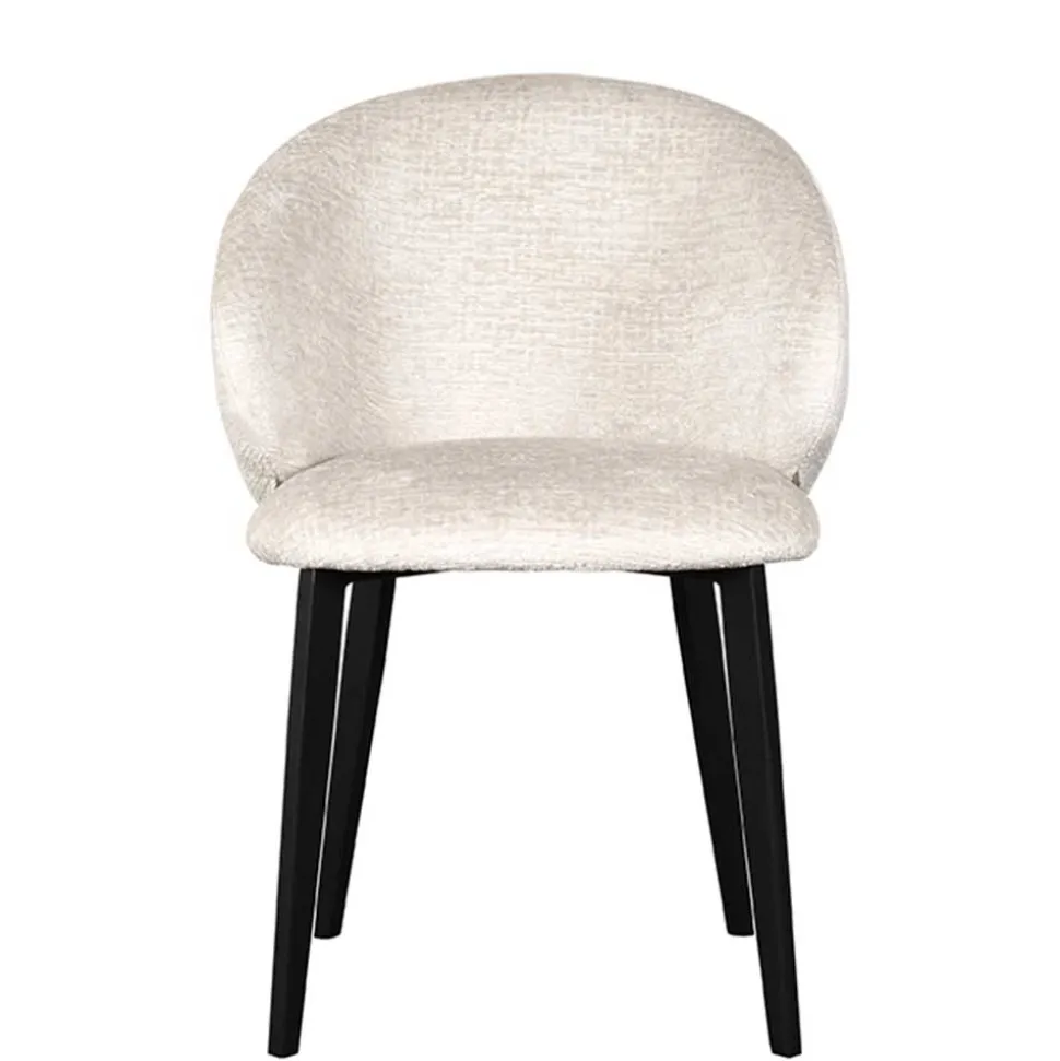 Stühle in Cremeweiß Struktursamt - Levetreal (2er Set)