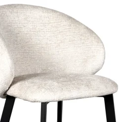 Stühle in Cremeweiß Struktursamt - Levetreal (2er Set)