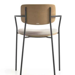 Stühle in Eiche & Beige & Schwarz - Salute (4er Set)