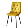Stühle in Gelb Samtbezug - Bernadi (4er Set)
