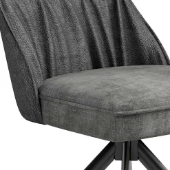 Stühle mit Federkern in Anthrazit - Markos (2er Set)