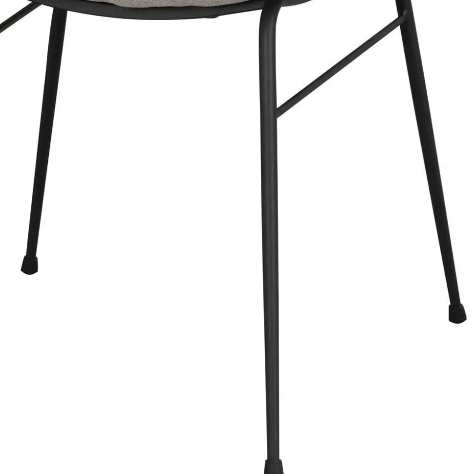 Stoff Armlehnenstuhl in Hellgrau - Jackon (2er Set)