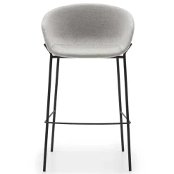 Stoff Barstuhl Set mit 75 cm Sitzhöhe - Garcia (2er Set)