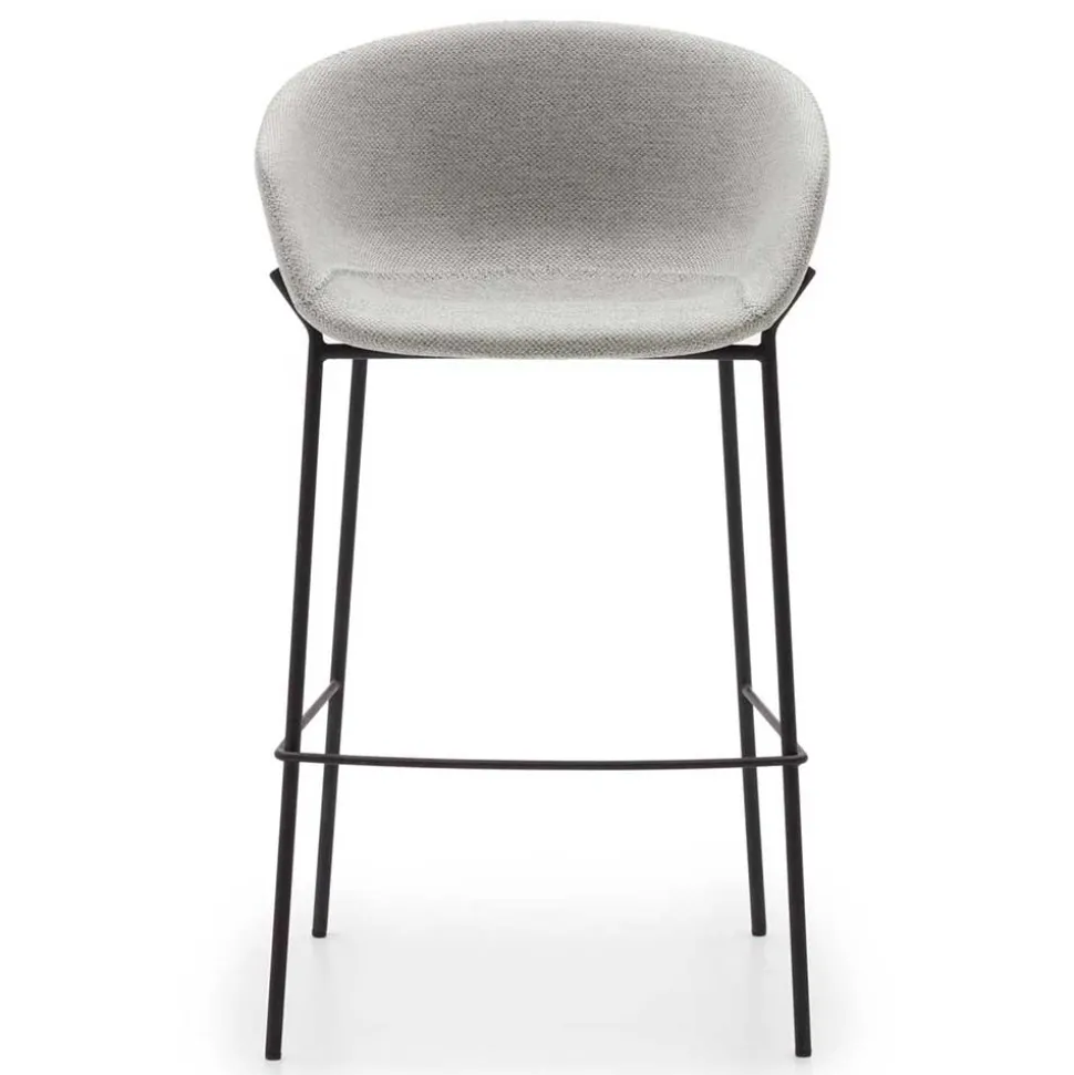 Stoff Barstuhl Set mit 75 cm Sitzhöhe - Garcia (2er Set)